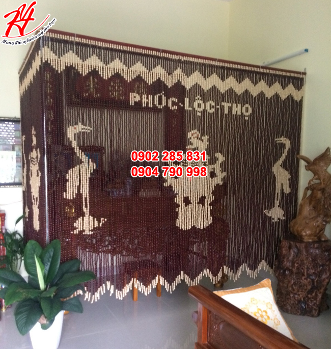 Mành hạt gỗ Phong thuỷ làm quà biếu, tặng cho người thân, cho lãnh đạo. 