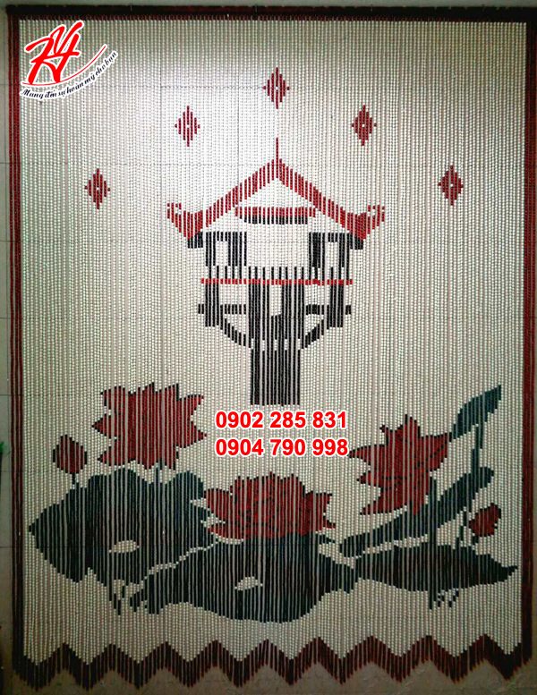 Mành rèm hạt gỗ thủ công xuất khẩu